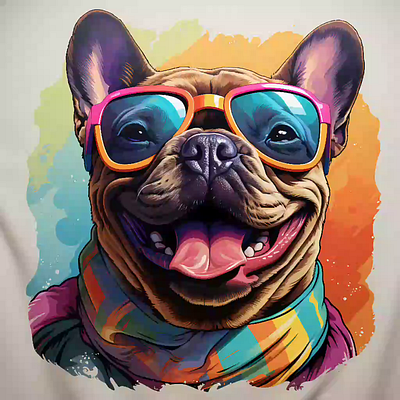 🥰 Awesome T-shirt design with dogs 🥰 animation branding cartoon design dogs graphic design illustration tshirt design vector vector design