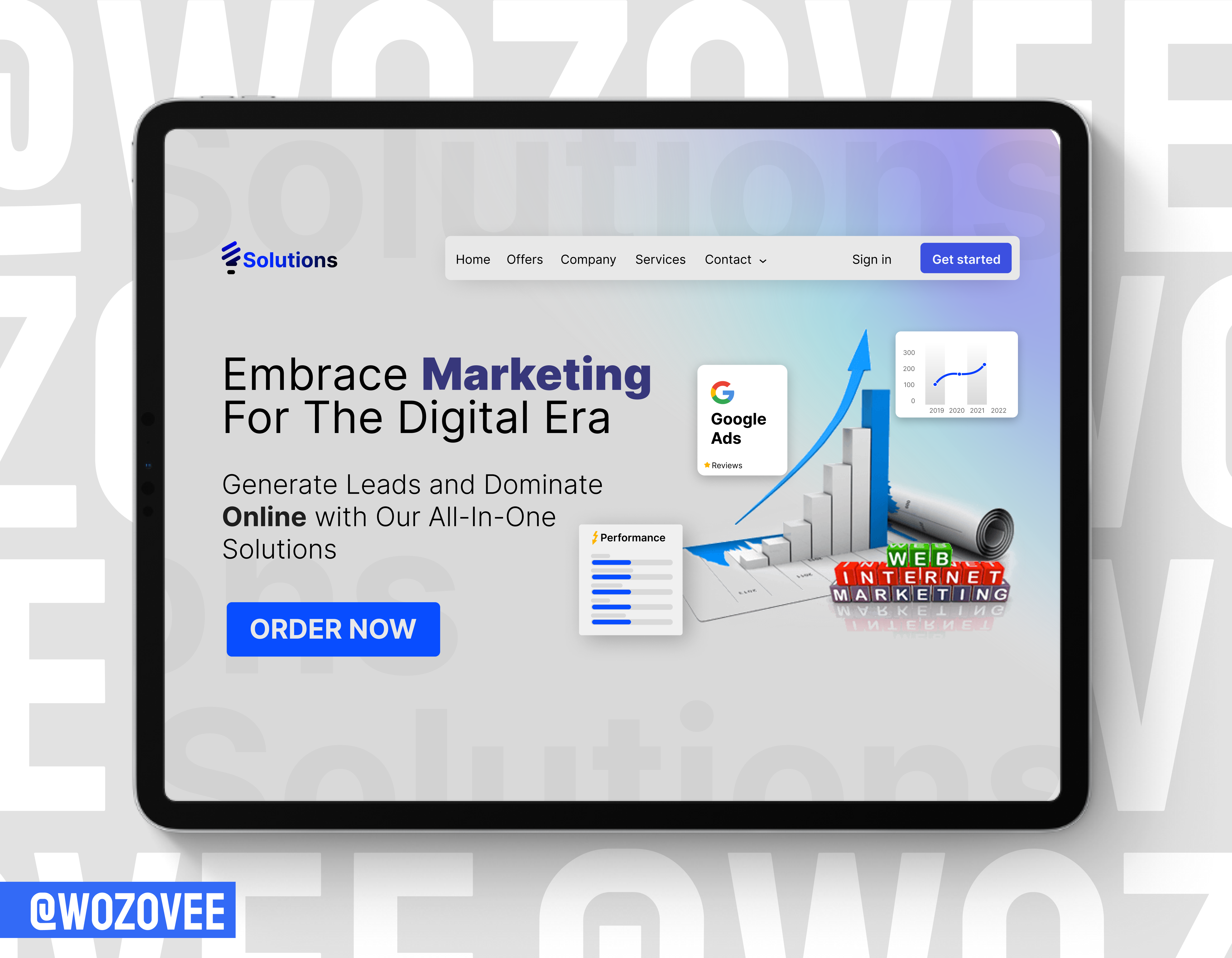 Digital Marketing Website 3d animation art branding design graphic design icon illustration illustrator lettering logo motion graphics typography ui ux vector