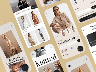 E-commerce - Mobile app app app design e commerce ecommerce fashion mobile app mobile app design mobile design mobile ui online shop shop