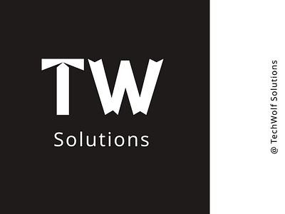 TechWolf Solutions branding graphic design logo