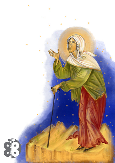 Blessed Xenia of St Petersburg illustration