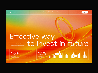 Design for Proinvest Investment website consulting credit card digital banking finance financial fintech funding invest investing investing portal investment modern money saas savings stocks trading trend venture wallet