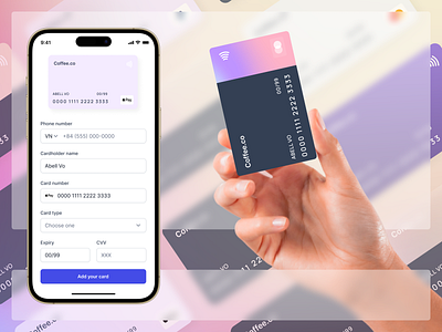 Coffee.co Payment Card Design: UX/UI Designer appdesign cardanimation cardui creativedesign creditcard digitaldesign digitalpayment ecommerce fintech flatdesign graphicdesign interactiondesign mobiledesign paymentcarddesign paymentdesign productdesign userexperience userinterface uxui visualdesign