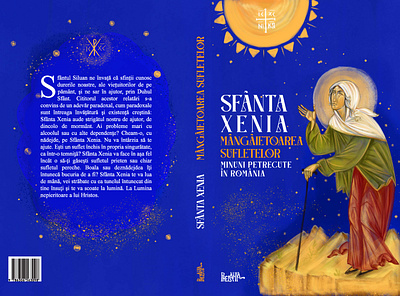 Book cover-St. Xenia graphic design illustration