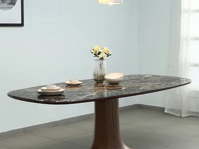 Get Upto 22% OFF on Loft 6 Seater Dining Table in Brown Finish pepperfry