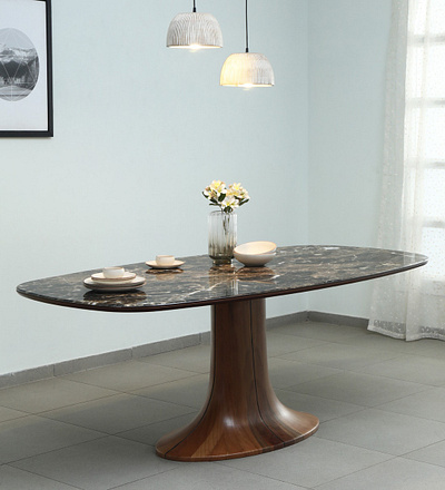 Get Upto 22% OFF on Loft 6 Seater Dining Table in Brown Finish pepperfry