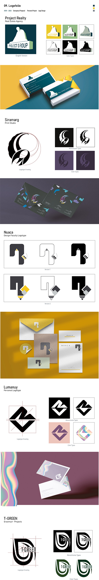 Logofolio branding graphic design logo typography vector