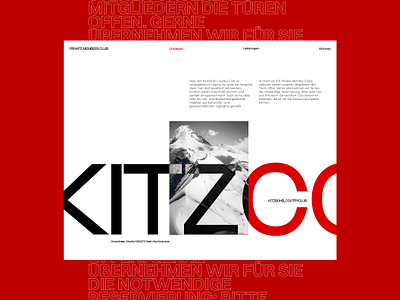 Kitzbühel CountryClub branding landingpage uiuxdesign web designer website design