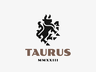 Taurus bull concept design logo taurus