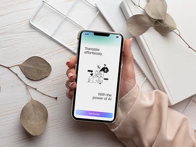 AI based translator app - Concept ai app app design chatgpt ios translate ui ui design ux