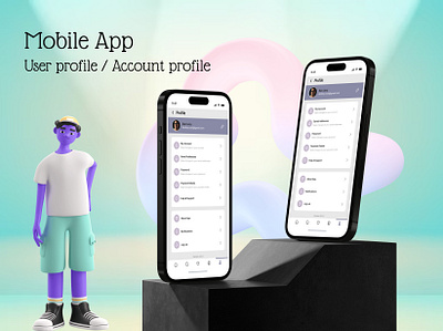 User profile / Account Profile | Mobile App account app challenges dailyui design graphic design profile ui user user profile