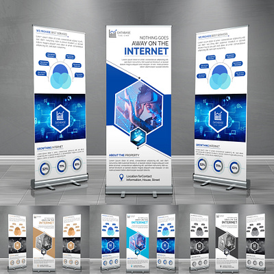 Internet Rollup banner or X rollup banner Design web banner