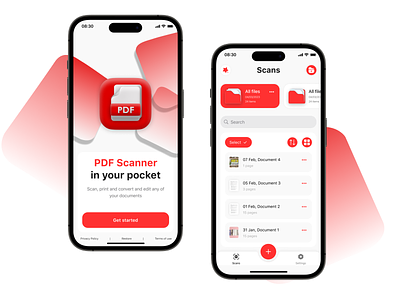 PDF Scanner Design app design etnocode ios mobile app mobile application mobile scanner pdf design psf app reader scan document scanner scanner app scanner design ui ux