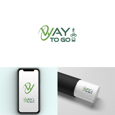 way to go app art bike branding design digitalart go graphic design illustration logo logodesign otobus road vector walking way