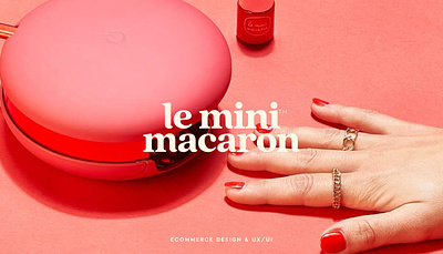 Le Mini Macaron beauty branding collection design ecommerce fashion graphic design illustration international product page shopify ui ux visual identity website
