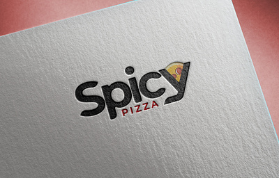Spicy Pizza Logo brand identity design graphic design logo logo design