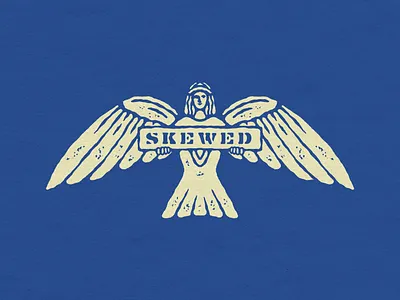 “SKEWED” LOGO ICON artwork badge branding design graphic design illustration logo logo icon logo inspiration logos vector