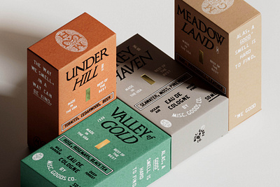 Misc. Goods Fragrance Line branding design packaging typography