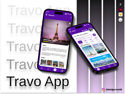 Travo - Ticket booking App adobe xd app app design brand development branding easy to use figma graphic design logo product design prototyping ticket booking app travel app ui ui design user experience user interface user research ux design wireframing