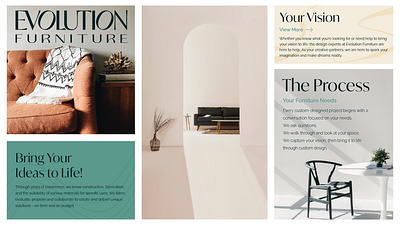 Evolution Furniture - Branding Exercise and Website Design branding graphic design logo design search engine marketing strategy