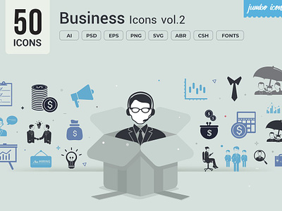 Glyph Business Vector Icons branding design graphic design graphics readytouse vector
