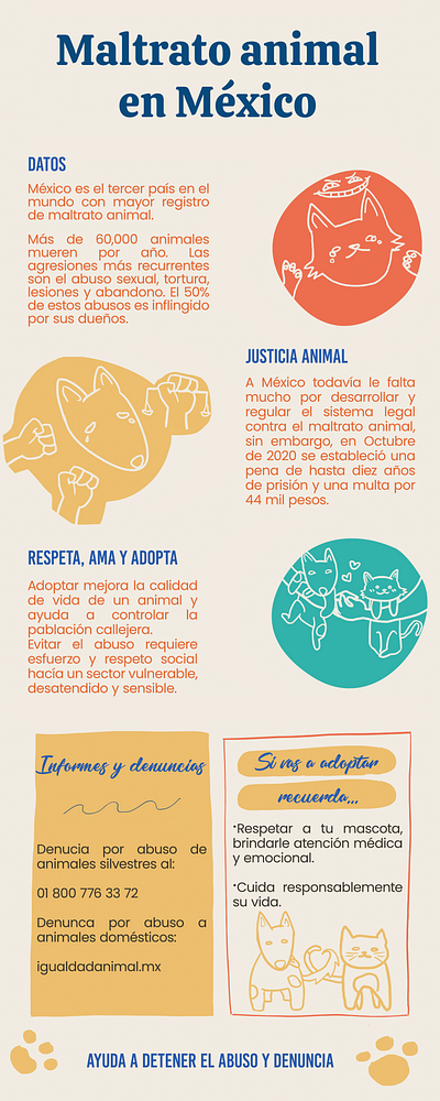 Infografía - Maltrato animal by Lizette Alison on Dribbble