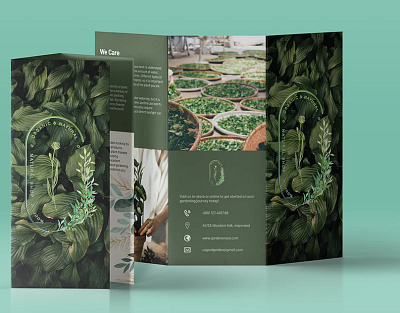 Gardening Brochure graphic design logo