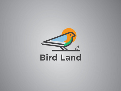 Bird Land Logo Design bird logo brand identity creative logo design graphic design illustration logo logo logo proces modern professional logo ui