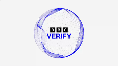 BBC VERIFY animation branding design graphic design icon logo loop motion graphics particles sphere