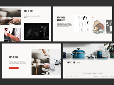Website pages for Groupe Comptoir branding design graphic design website