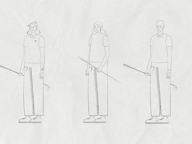 TAG HEUER GOLF APP TUTORIAL animation design illustration motion