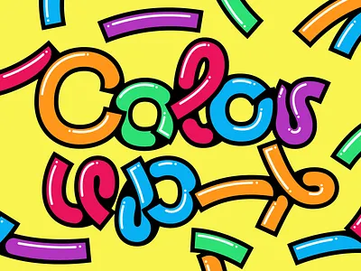 Color up and have a great end of the week🎨 color custom lettering custom letters design letter type typedesign typography