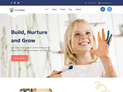 KidsZone Playgroup Homepage children education play