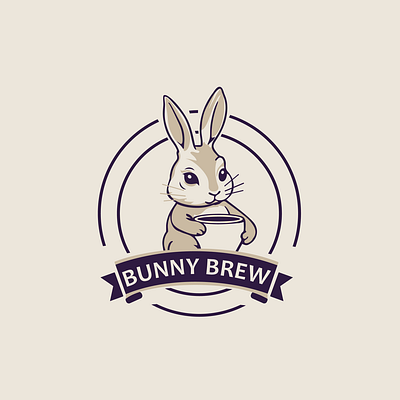 Bunny Brew branding design graphic design logo minimal vector