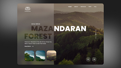 🌳 travelling landing page (hiro section) 3epehran design landing plants website sepehran trip ui ux website youtub