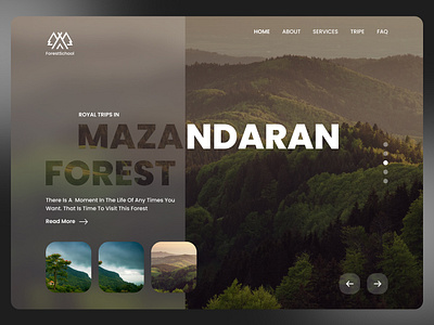 🌳 travelling landing page (hiro section) 3epehran design landing plants website sepehran trip ui ux website youtub