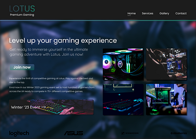 Lotus - Landing Page design ui