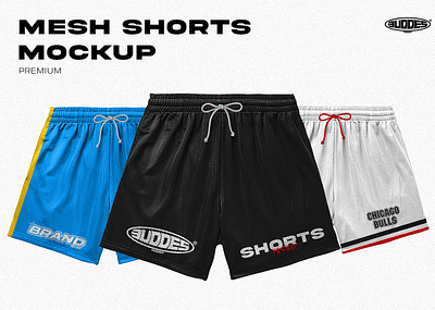 Mesh Shorts Mockup designs, themes, templates and downloadable graphic ...