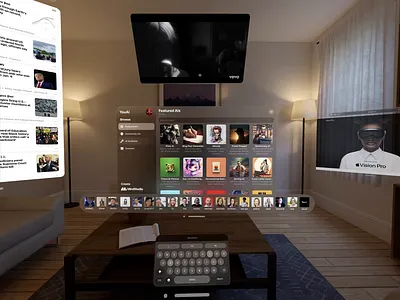 Apple Vision Pro App 3d animation app augmented rea design swiftui ui ux