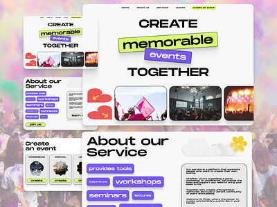 Website for event organization service custom graphics event website eventwebsite mice web design webdesign website for event