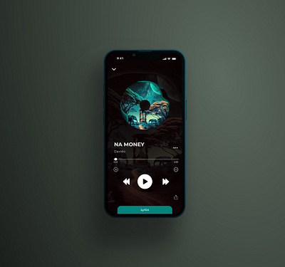 Daily UI #009 - Music Player dailyui day 9 dribble figma motion graphics music player odyble