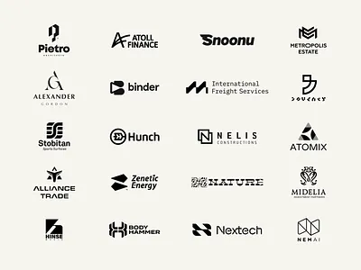 Letter brands masters. Vol.1 lettermark logo logo collection mark symbol