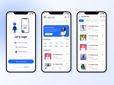 Doctor Appointment Applications app appoinment booking app branding business doctor app doctor application doctor ios app figma mobile mobile app mobile applications ui ui design ux design