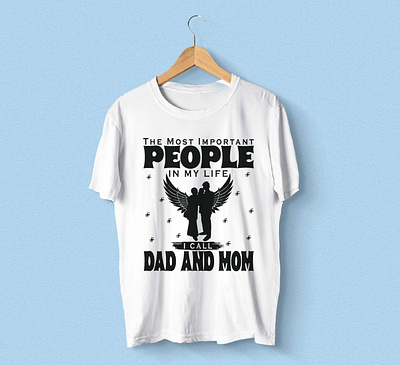 Dad And Mom T-Shirt Design 15 branding dad and mom t shirt design dad mom t shirt design graphic design illustration outdoors t shirt tee