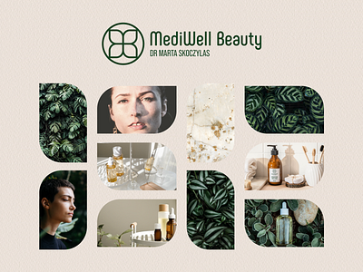Nature-inspired Brand Moodboard for Aesthetic Clinic branding design graphic design logo moodboard vector