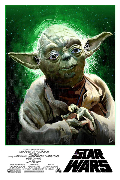 Yoda illustration starwars