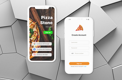 Sign Up Design - for Food App app dailyui design signup ui ux