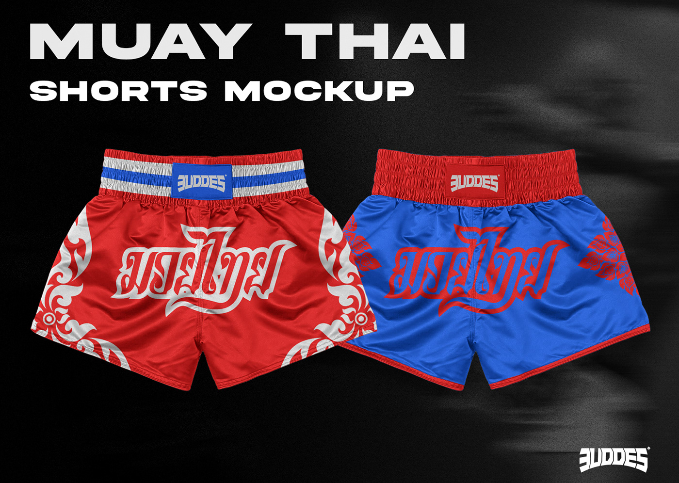 Muay Thai Shorts Mockup by 3UDDES on Dribbble