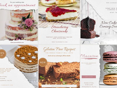 Cake or Pastry Shop Canva Templates brandidentity branding cake canva template cake shop cake template instagram canva modelos instagram canva posts instagram canva templates instagram canvadesign canvainstagram canvatemplate canvatemplates identidade visual instagram posts modelos canva modelos canva confeitaria pastry canva templates