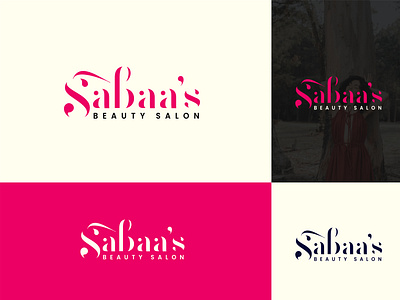 Sabaa's Beauty Saloon Logo design graphic design logo minimal